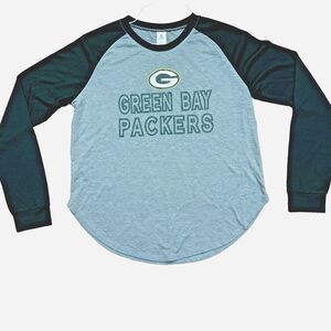Green Bay Packers Sleepwear Shirt WOMENS S Long Sleeve Tee NFL Apparel